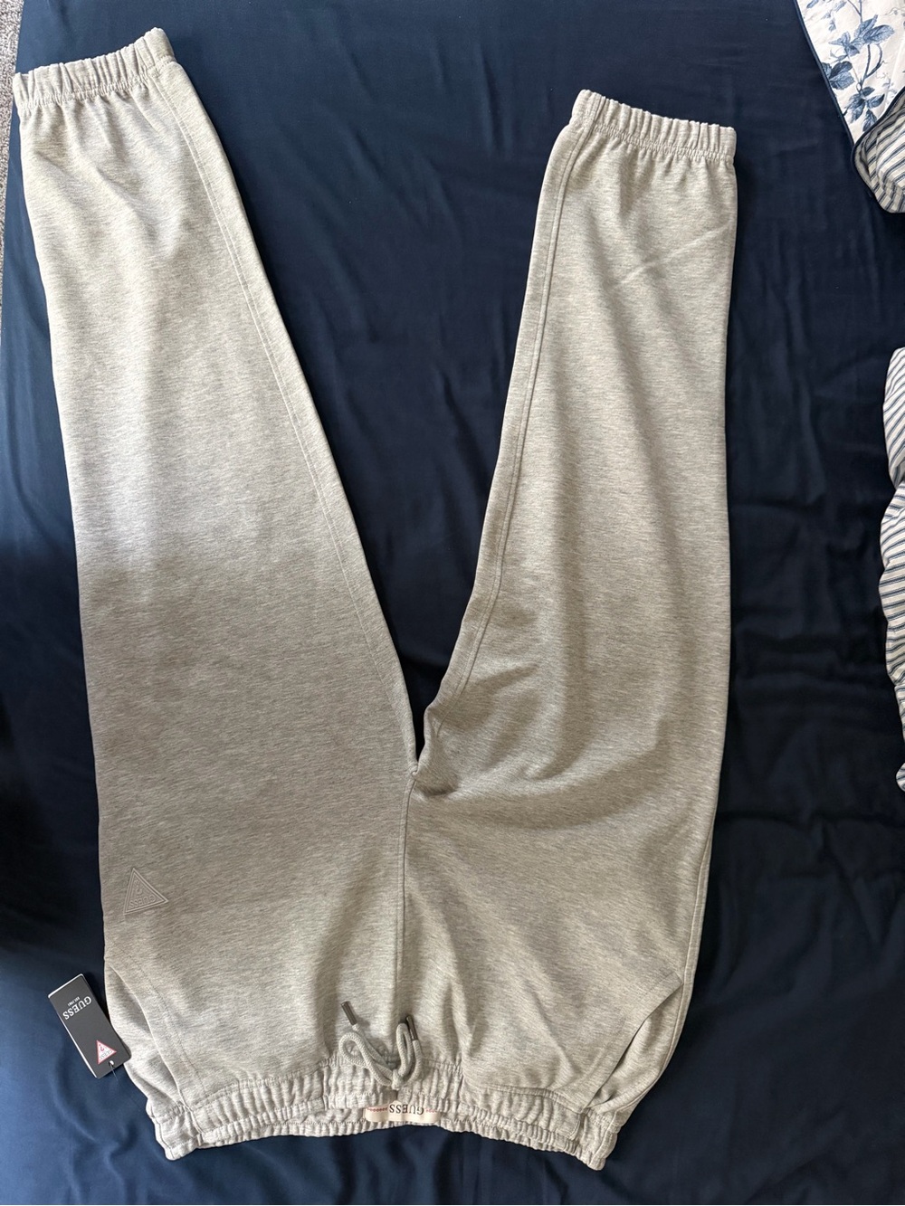 Guess Light Gray Men’s Sweatpants with Drawstring